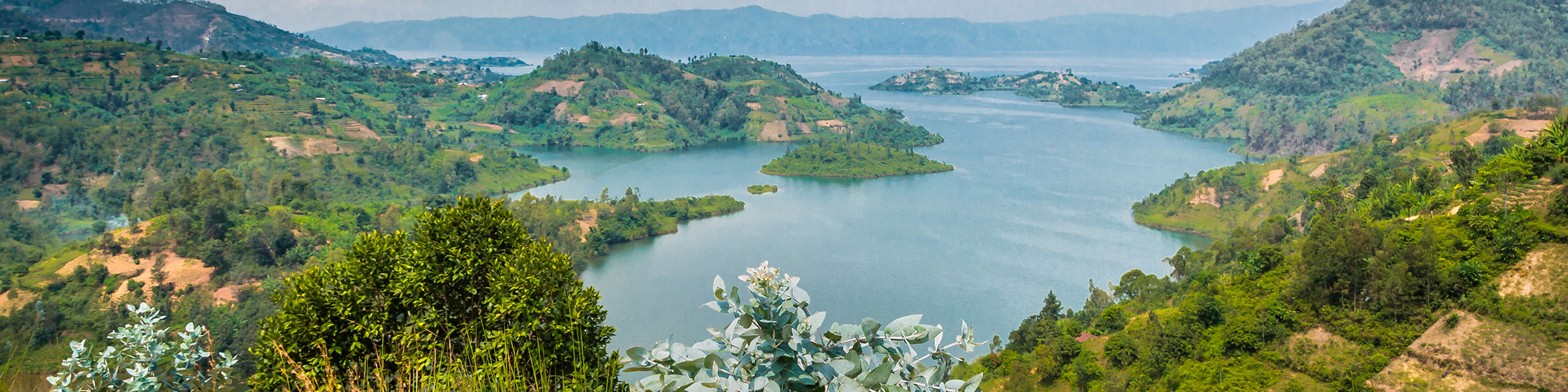 Panoramic view of Lake Kivu, Rwanda